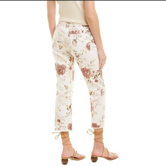 Johnny Was Women's Cropped Boyfriend Mid Rise Relaxed Fit Jeans - 25 - Picture 2 of 15